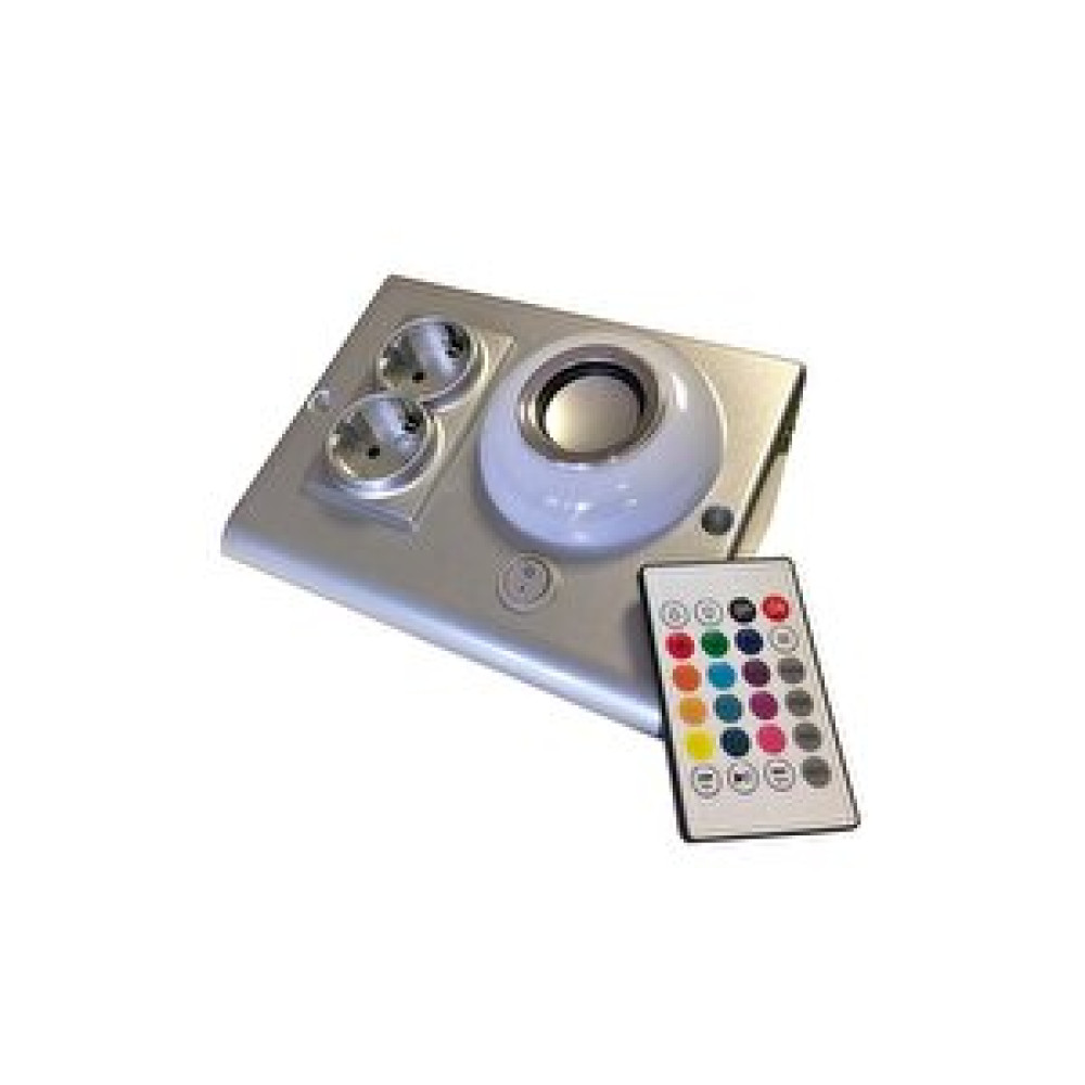 ÇağatayElektrik Müzik Çalar Dolap Ve Tezgah Altı Armatür Rgb Ledli Bluetoothlu Kumandalı Gümüş Ve 2 Mt. Kablolu Prizler Fiyatı