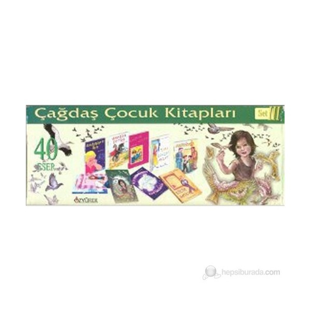Çağdaş Çocuk Kitapları Dizisi 3 (40 Kitap Kutulu)-Kolektif Okul Öncesi Eğitici & Öğretici Kitaplar Fiyatı