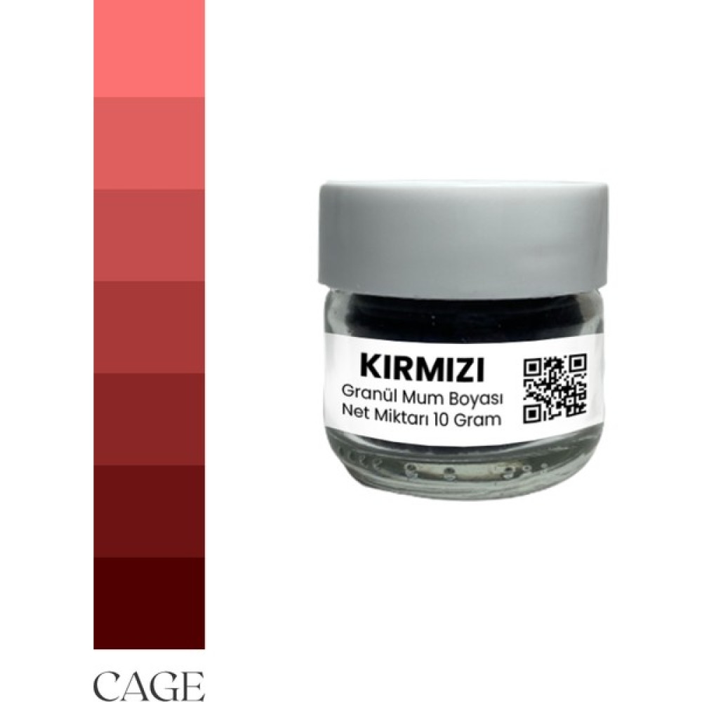 CageartStudio 1. Klite Lüks Granül Mum Boyası 10 gr - Kırmızı Dekoratif Mum Fiyatı