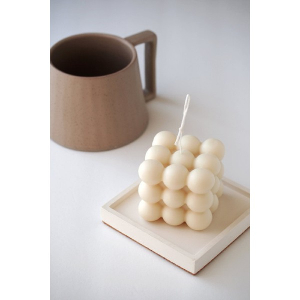 CageartStudio Bubble Candle - Beyaz - 1 Adet Dekoratif Mum Fiyatı