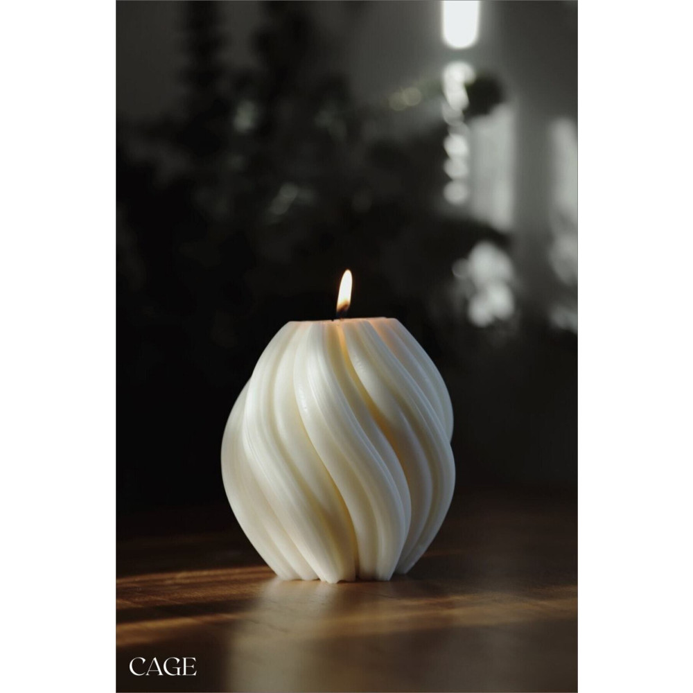 Cageartstudio Dekoratif Büyük Spiral Kokulu Mum - Cage Candle Soya Wax 11x11 Cm Dekoratif Mum Fiyatı