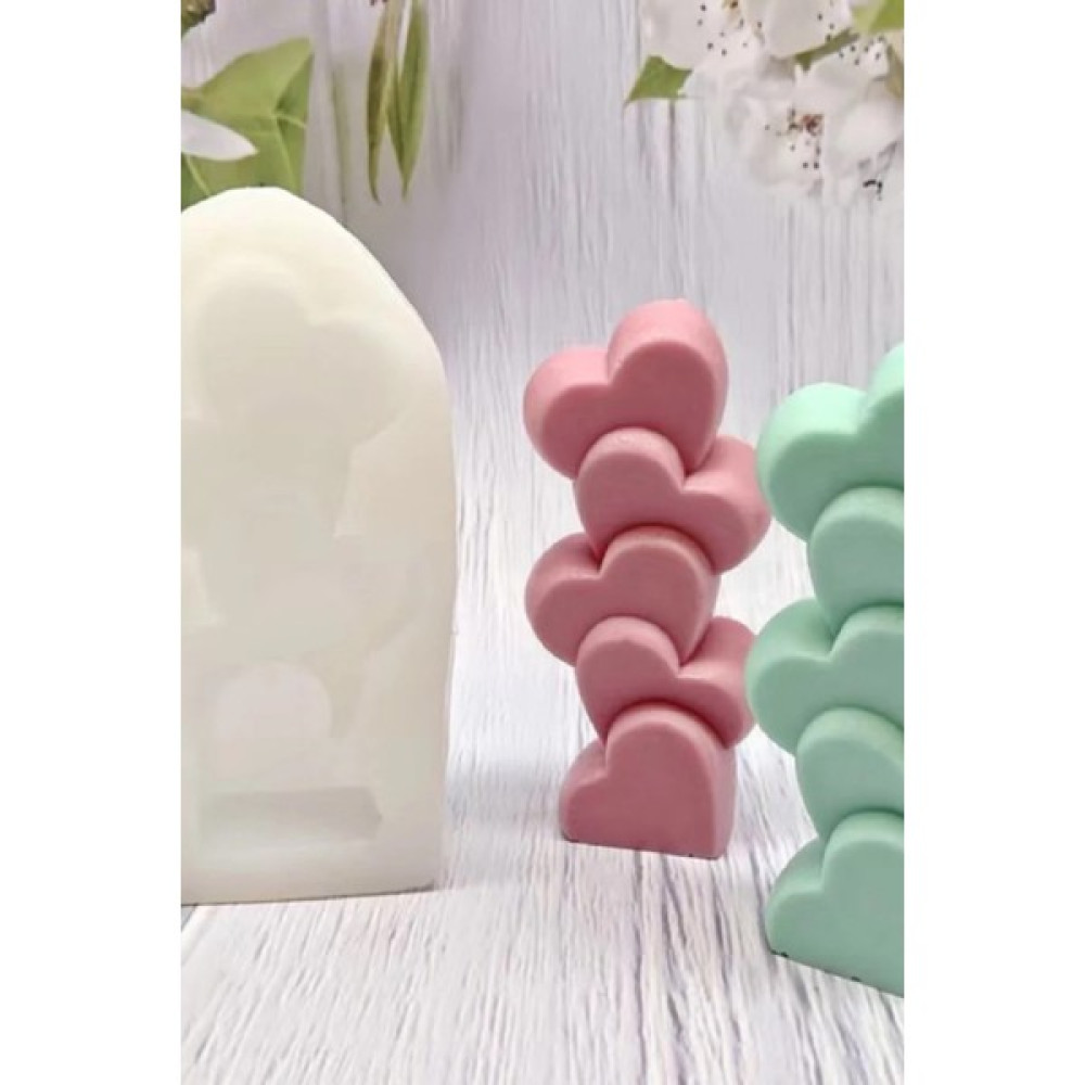 CageartStudio Kalp Mum Silikon Kalıp - Mum Yapım Malzemeleri - Beyaz - 1 Adet Dekoratif Mum Fiyatı