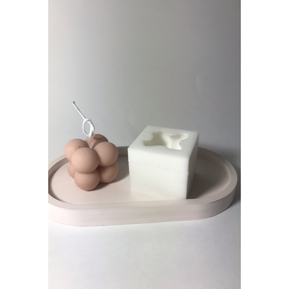 CageartStudio Mini Bubble Mum Silikon Kalıp, Mini Bubble Candle - Beyaz - 1 Adet Dekoratif Mum Fiyatı