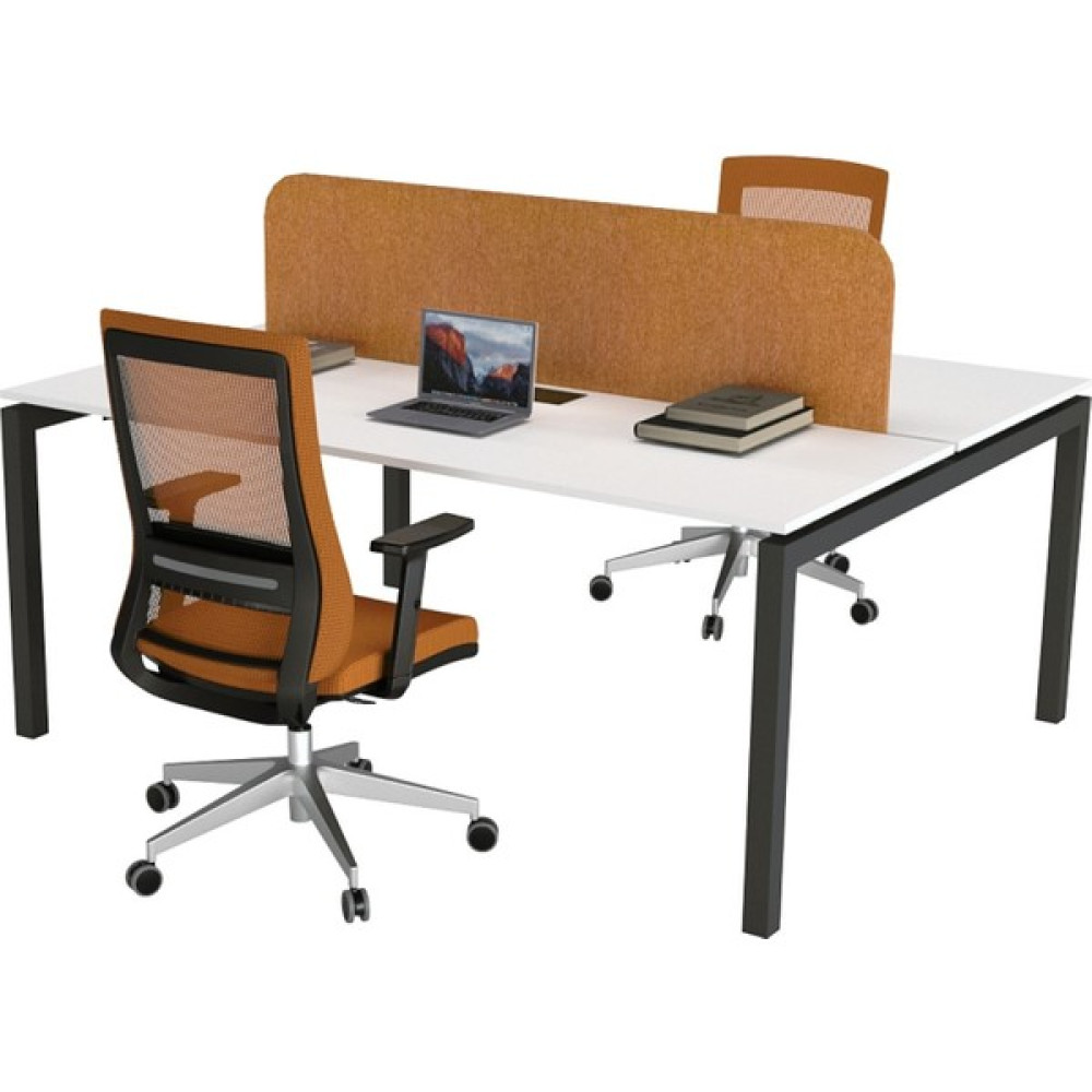 Çağın Ofis Mobilyaları Galaxy Ikili 120 cm Çalışma Ofis Masa Workstation (Beyaz/antrasit) - Beyaz Ofis Çalışma Masası Fiyatı