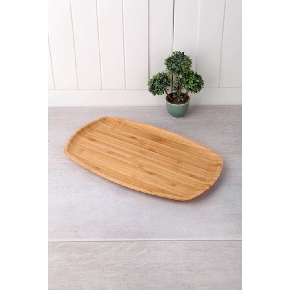 Çağla Homes Bambu Kayık Sunum Tabağı Servis Tabak 36 x 22 cm. KYK3622 Mutfak Gereçleri Fiyatı