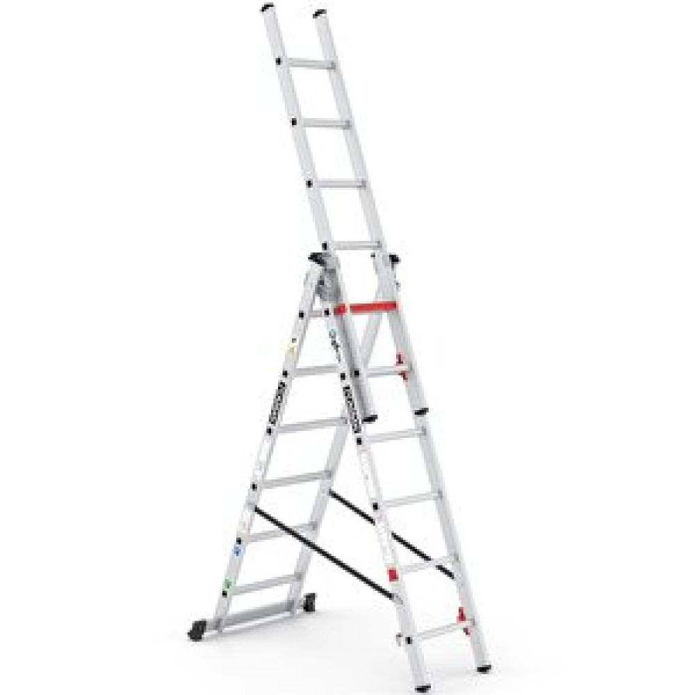 Çağsan 3x6 Basamaklı Üç Parçalı Çok Amaçlı Alüminyum Merdiven (ts6160) 3x6 Basamak Merdivenler Fiyatı