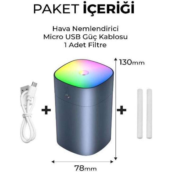 CAILON Humidifier 400 Mı Ulrasonik Hava Nemlendirici Buhar Makinesi ve Aroma Difüzörü - Gri Diğer Fiyatı