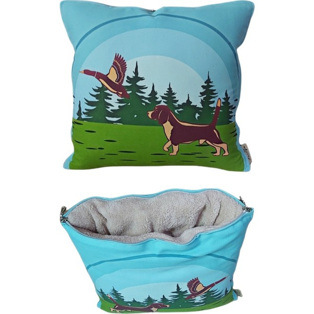 Caisya Butik Avcı Av Köpeği Baskılı Battaniyeli Opsiyonel Yastık Kırlent Hediyelik Eşya Fiyatı