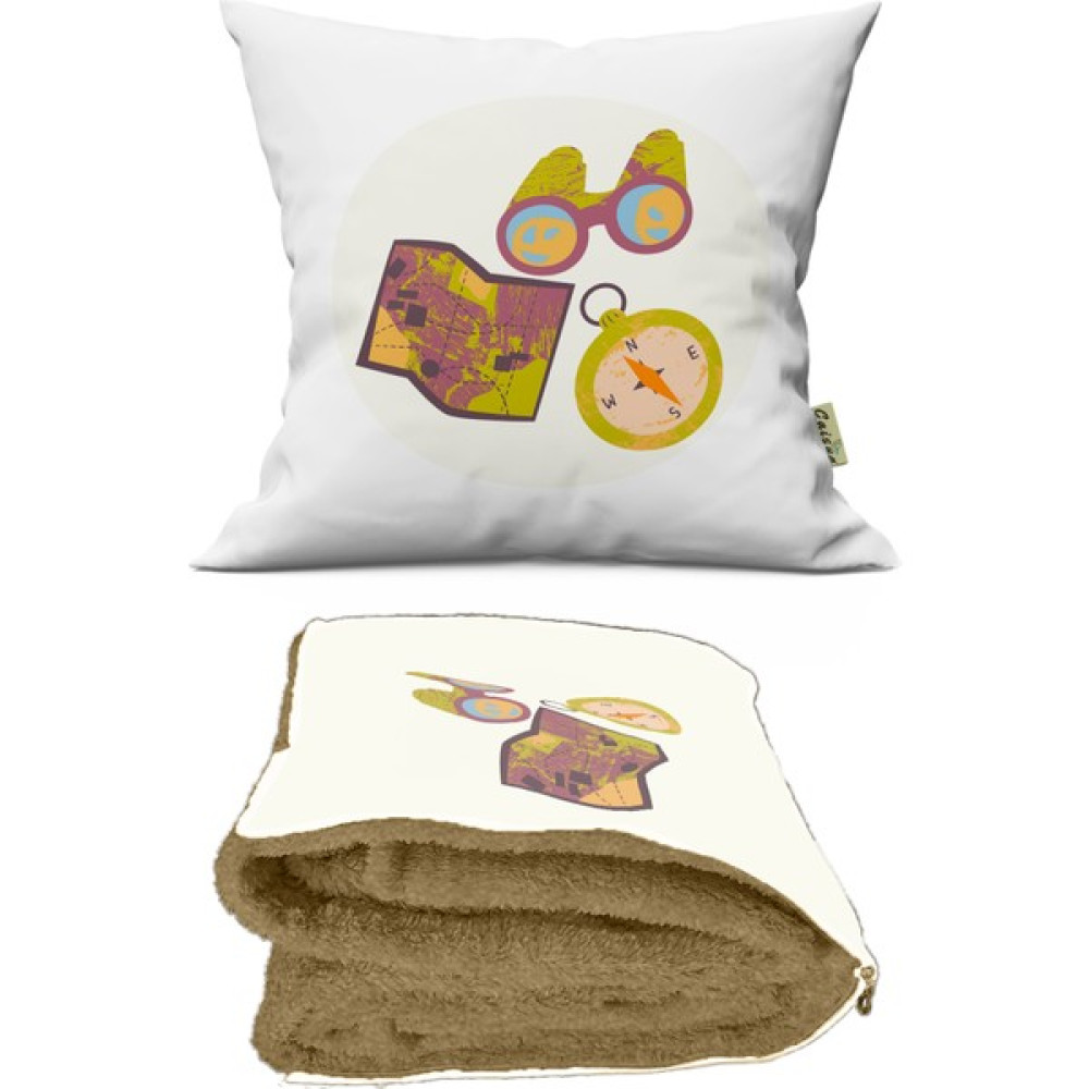 Caisya Butik Maceracı Desenli Iç Dolgusu Battaniyeli Araç Içi Opsiyonel Yastık 36X36CM Oto Boyaları Fiyatı