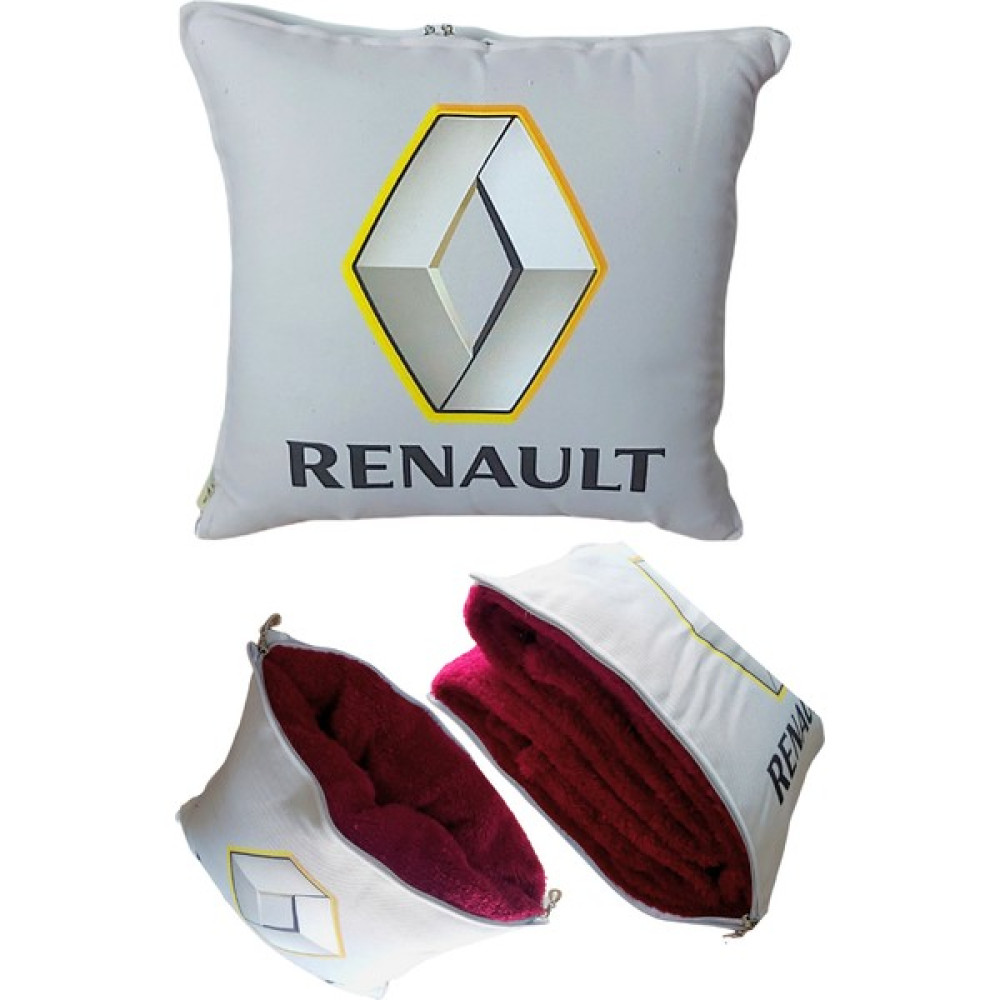 Caisya Butik Renault Baskılı Opsiyonel Battaniyeli Yastık - Gri Oto Boyaları Fiyatı