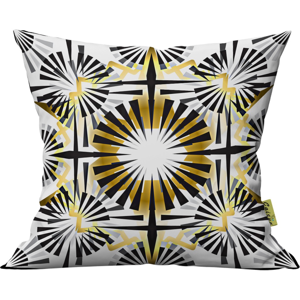 Caisya Home Modern Desenli Çift Yön Dijital Baskılı Dekoratif Kırlent Kılıfı Yastık Kılıfı 39 x 39 cm - Renkli Yastık Kılıfı Fiyatı