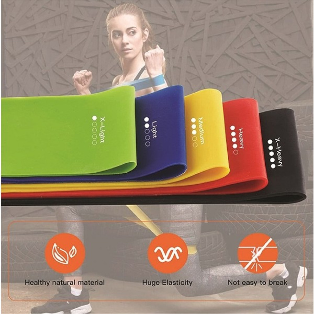 Çakabey Pilates Bandı Plates Egzersiz Direnç Lastiği 5'li Set Pilates Fiyatı