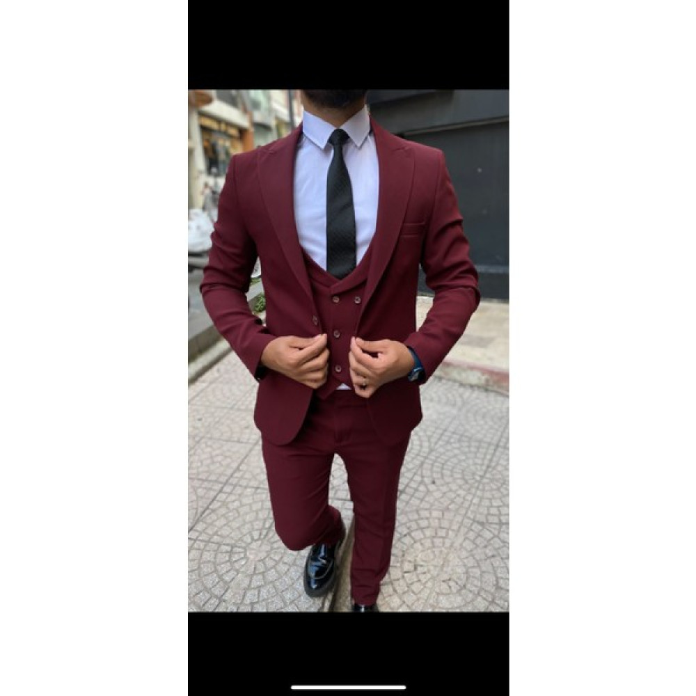 Cakack Slimfit Yelekli Takım Elbise Erkek Takım Elbise Fiyatı