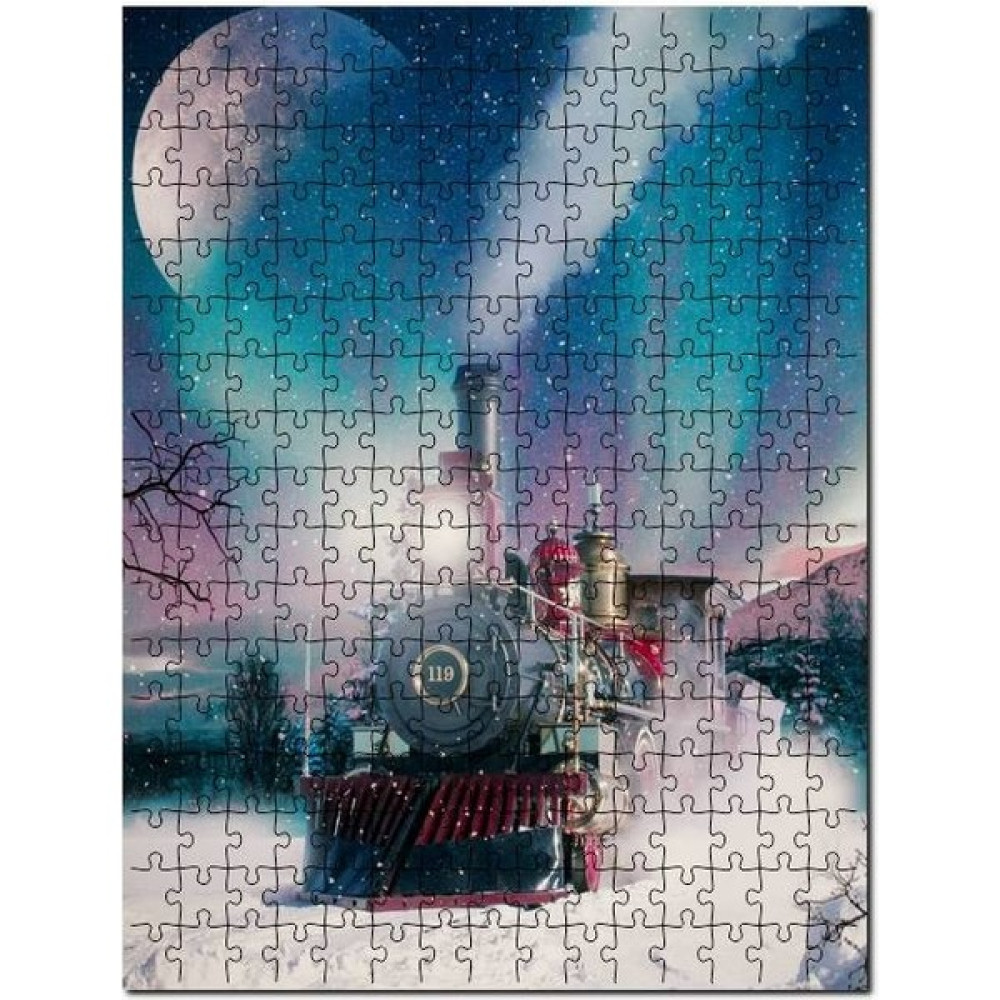 Cakapuzzle Karda Gece Treni Görseli 120 Parça Puzzle Yapboz Mdf (Ahşap) Oto Boyaları Fiyatı