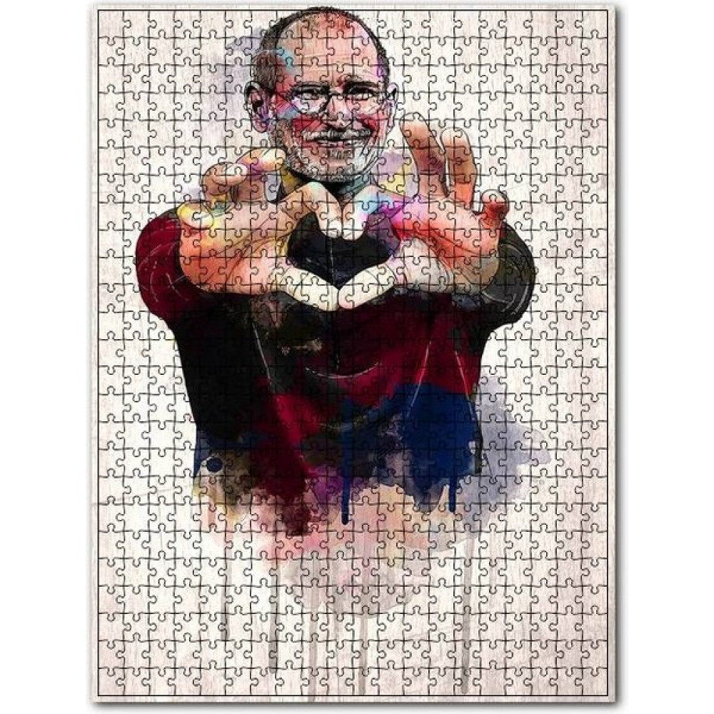 Cakapuzzle Steve Jobs Kalp Görsel 1000 Parça Puzzle Yapboz Mdf (Ahşap) Oto Boyaları Fiyatı