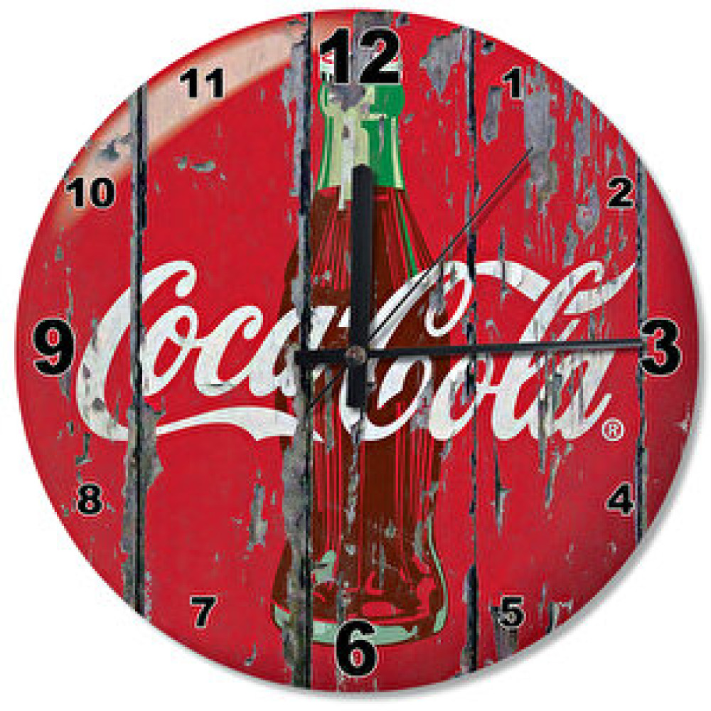 Cakasaat Cocacola Ahşap Duvar Saati Dekoratif Saat Fiyatı