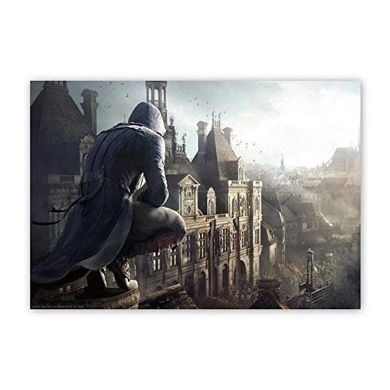 Cakatablo Assassins Creed Unity Çatıdaki Suikastçi 25x35 cm Ahşap Tablo