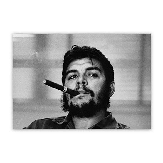 Cakatablo Che Guevara ve Purosu SB 25x35 cm Ahşap Tablo Ahşap Tablo Fiyatı