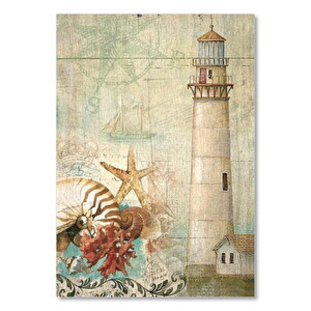 Cakatablo Fener Deniz Yıldızı Pusula Gemi Görseli 25x35 cm Tablo & Poster Fiyatı