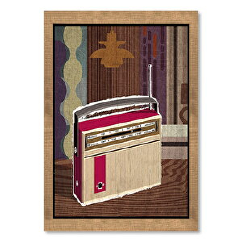 Cakatablo Klasik Radio Afişi Görseli 35x50 cm Tablo & Poster Fiyatı