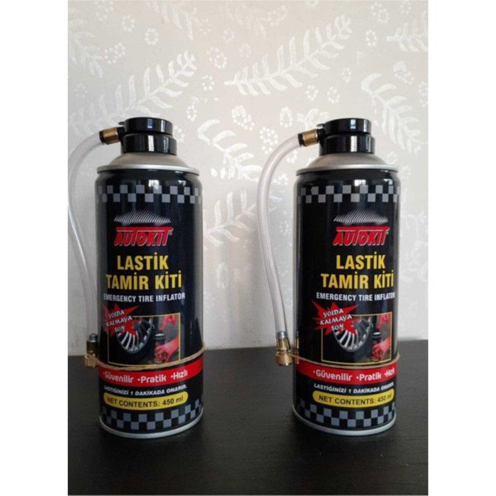 Çakır Grup 2 Adet Lastik Tamir Köpüğü Sprey Kiti 450 Ml-Acil Lastik Şişirici Lastikler Fiyatı