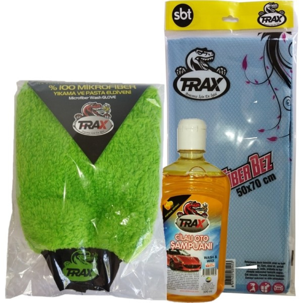 Çakır Grup Araba Mikrofiber Yıkama Eldiven +Cilalı Şampuan 500 Ml+ 50X70 Microfiber Süper Bez Oto Yıkama Ürünleri Fiyatı