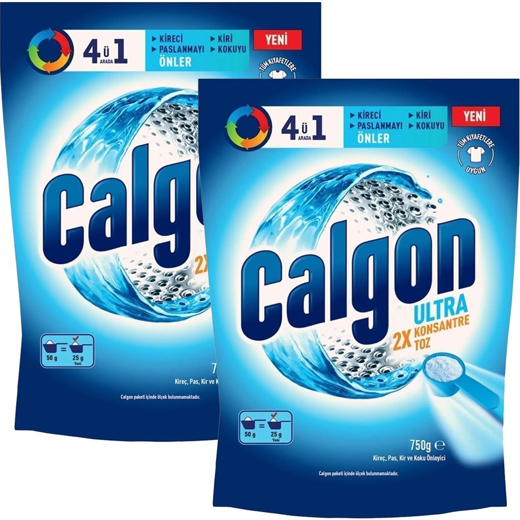 Calgon 4ü1 Arada Ultra Konsantre Toz Kireç Önleyici 750 gr 2 Li Diğer Fiyatı