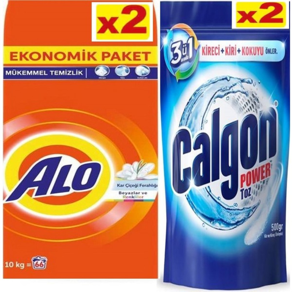 Calgon ve Alo Toz Deterjan - 20 kg Çamaşır Deterjanı Fiyatı