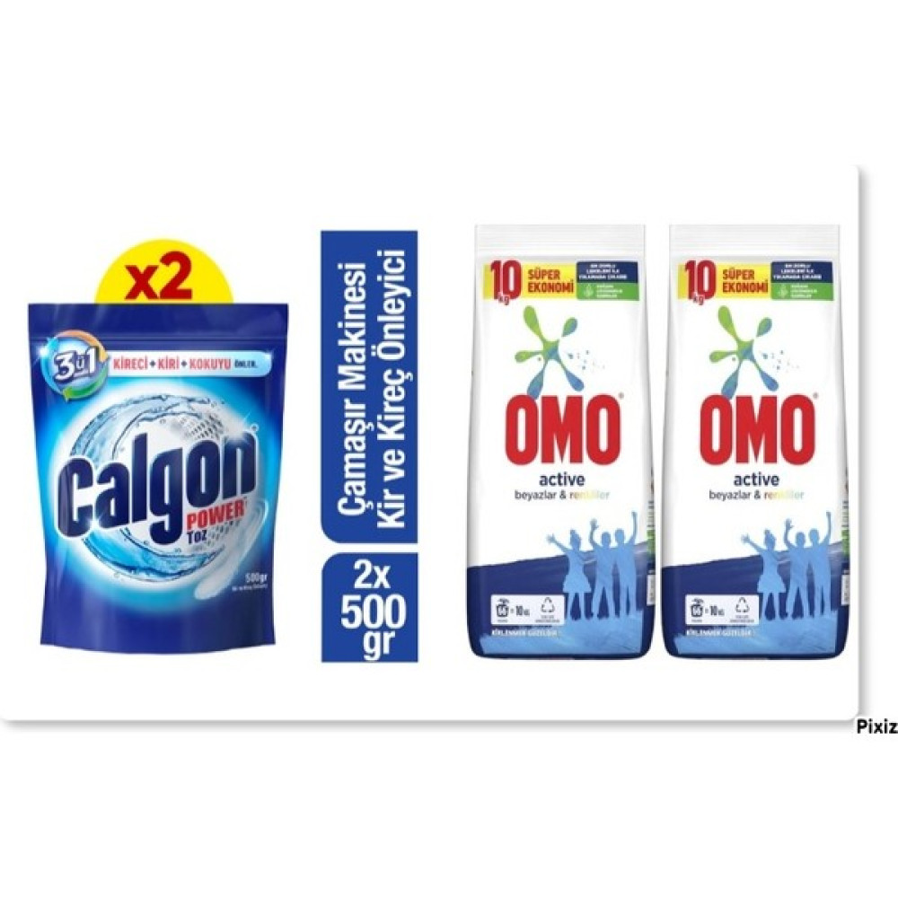 Calgon ve Omo Toz Deterjan - 20 kg Çamaşır Deterjanı Fiyatı