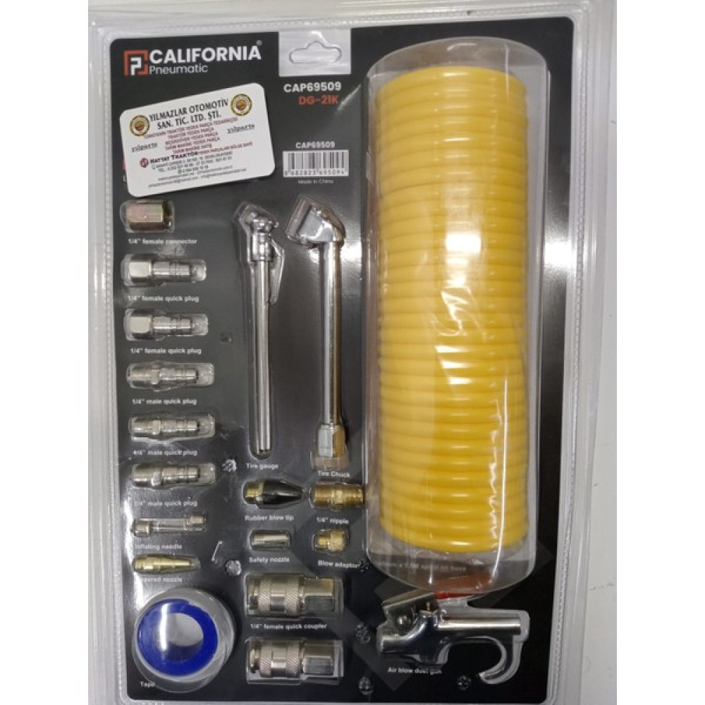 California Çok Aparatlı Lastik Şişirme Seti Lastikler Fiyatı