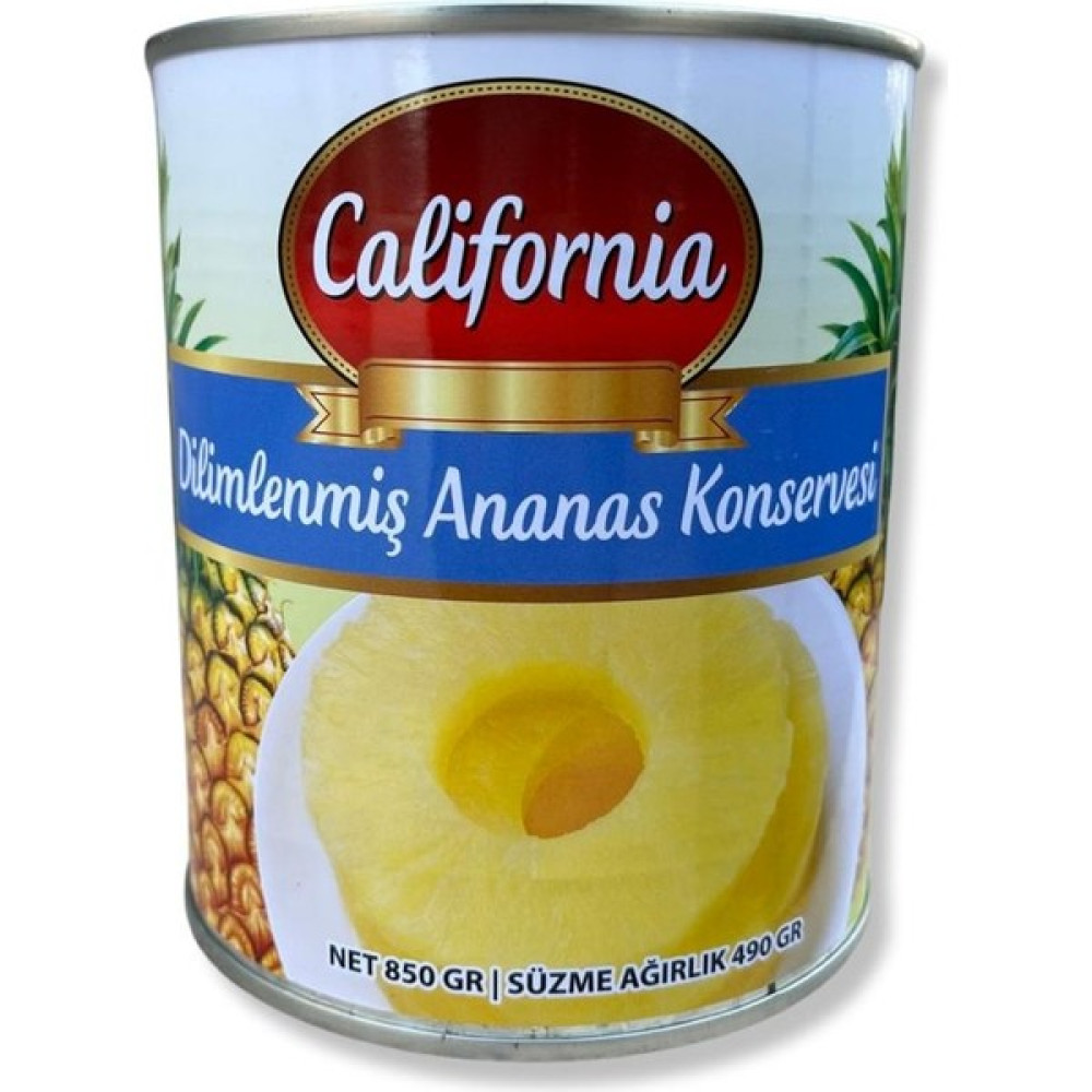 California Dili mlenmiş Ananas Konservesi 850 gr Konserve Fiyatı