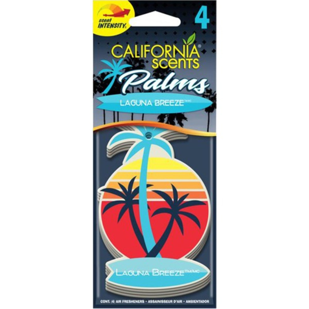 California Scents California Scents® Palms™ "laguna Breeze" Asma Koku 4'lü Set Oto Boyaları Fiyatı