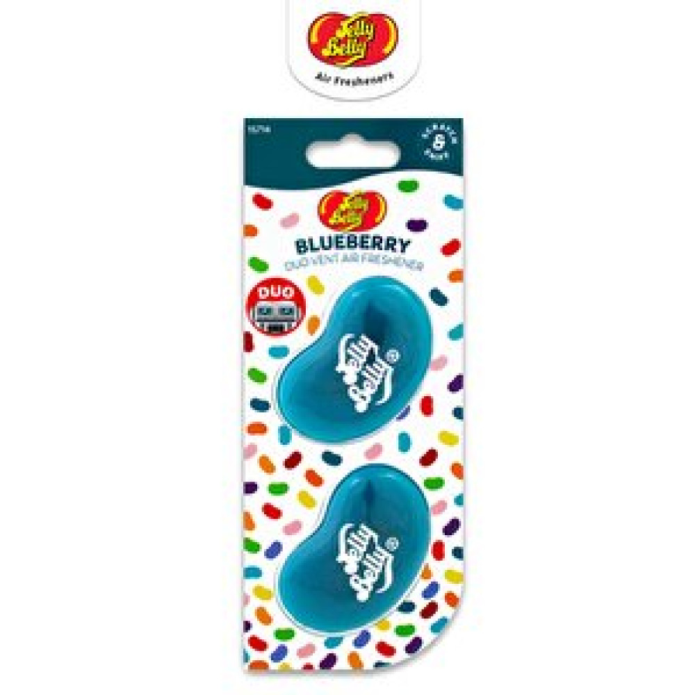 California Scents Jelly Belly Duovent Kalorifere Geçme Koku Blueberry 14gr. Fesleğen, Y.mersini, Vanilya Aromalı Oto Koku Giderici Fiyatı