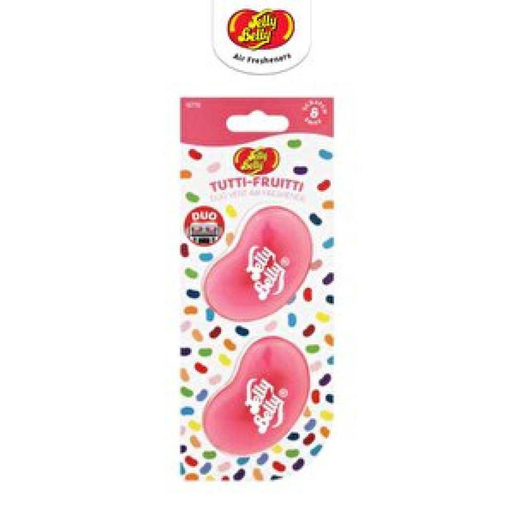 California Scents Jelly Belly Duovent Kalorifere Geçme Koku Tutti Fruitti 14gr. Muz, Mandalina, Vanilya, Ahududu Oto Koku Giderici Fiyatı