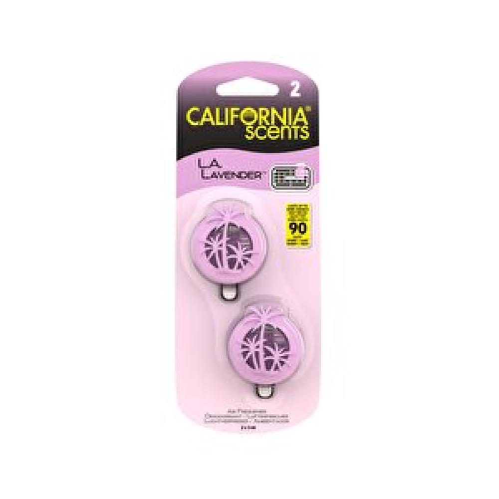California Scents Mini Diffuser La Lavender Lavanta Çiçeği Parfümlü Kalorifer Geçme Koku 2'li Set Oto Koku Giderici Fiyatı