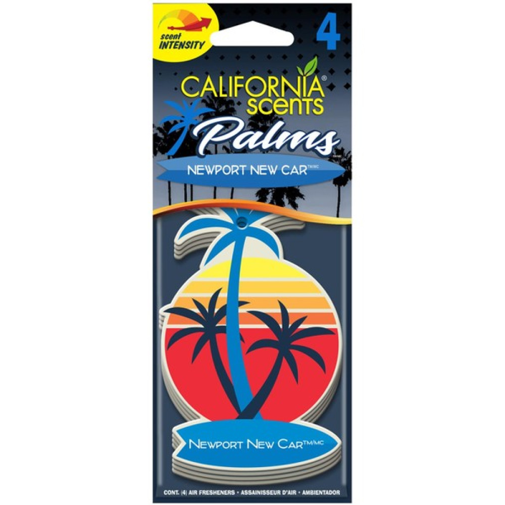 California Scents Palms™ "Newport New Car" Asma Koku 4'lü Set Oto Kokuları Fiyatı