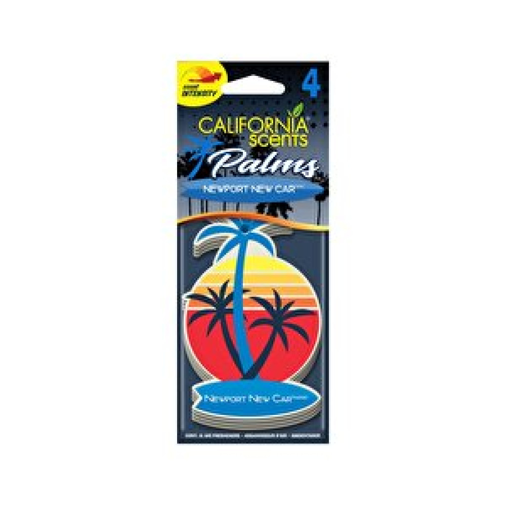 California Scents Palms Newport New Car Yeni Araba Parfümlü Asma Koku 4'lü Set Oto Koku Giderici Fiyatı