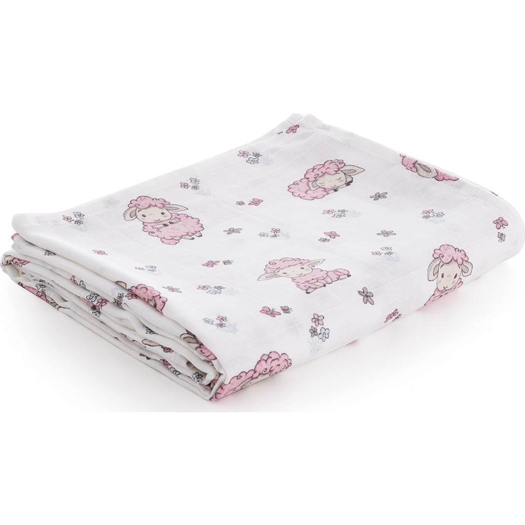 Caline Baby Pembe Kuzu Desenli Müslin Bezi Örtü %100 Pamuk 120x120 cm + 4 Ağız Mendili - 120 x 120 cm SSD / Solid State Drive Fiyatı