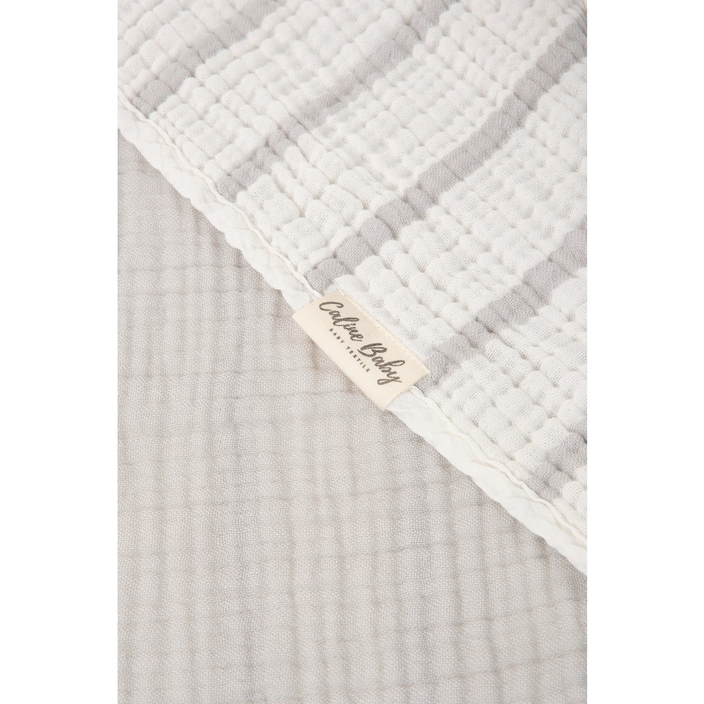Caline Baby Premium %100 Pamuk Saç Örgü Bebek Pikesi| 115x90 cm| Yeşil - 90x90 - Gri Diğer Fiyatı