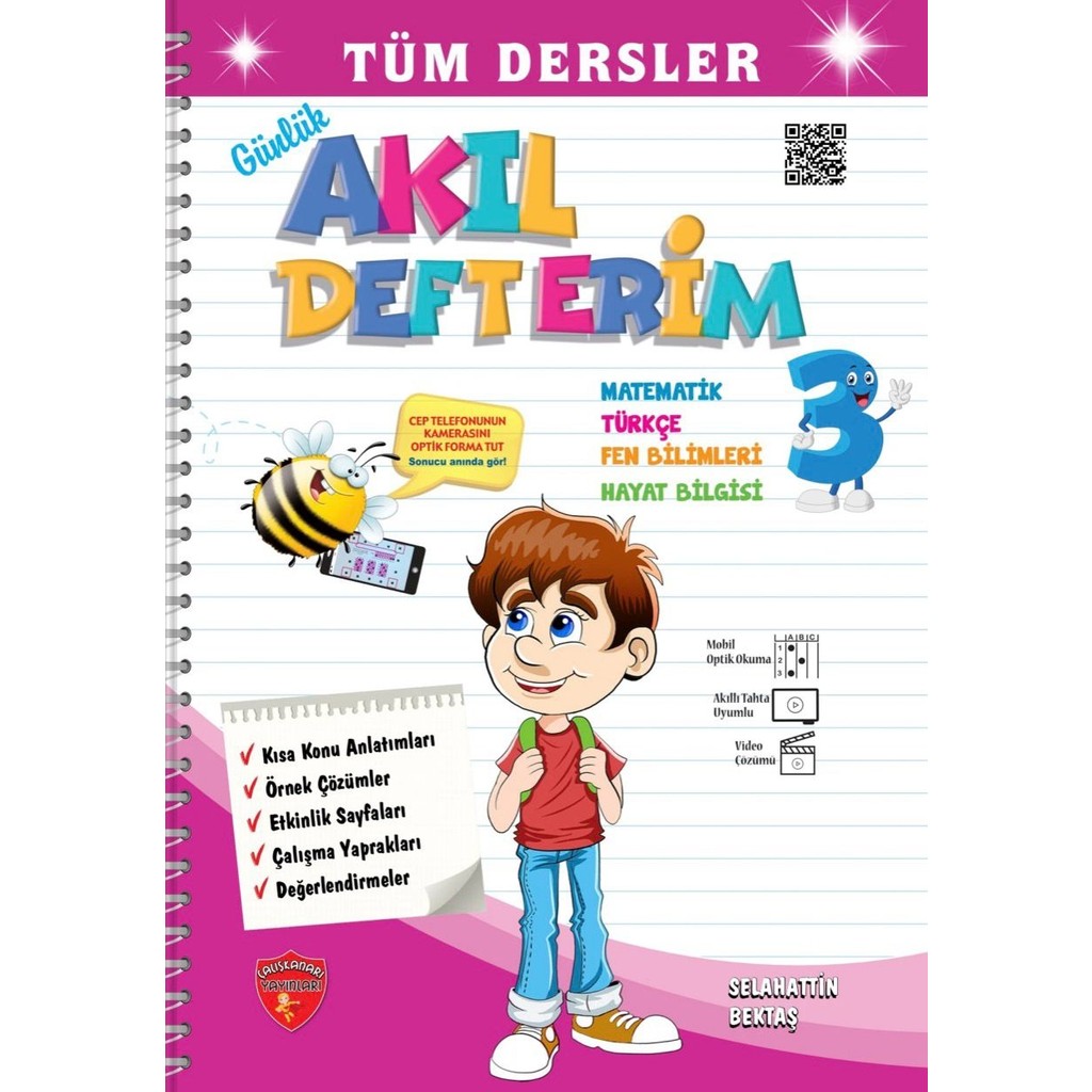 Çalışkan Arı Yayınları 3. Sınıf Akıl Defterim Ciltli Soru Bankası Tüm Dersler için Defter & Kağıt Ürünleri Fiyatı