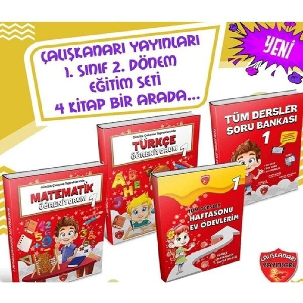 Çalışkan Arı Yayınları Çalışkan Arı 1. Sınıf Öğreniyoruz 2.dönem Seti 4'lü Ders Sınav Kitapları Fiyatı