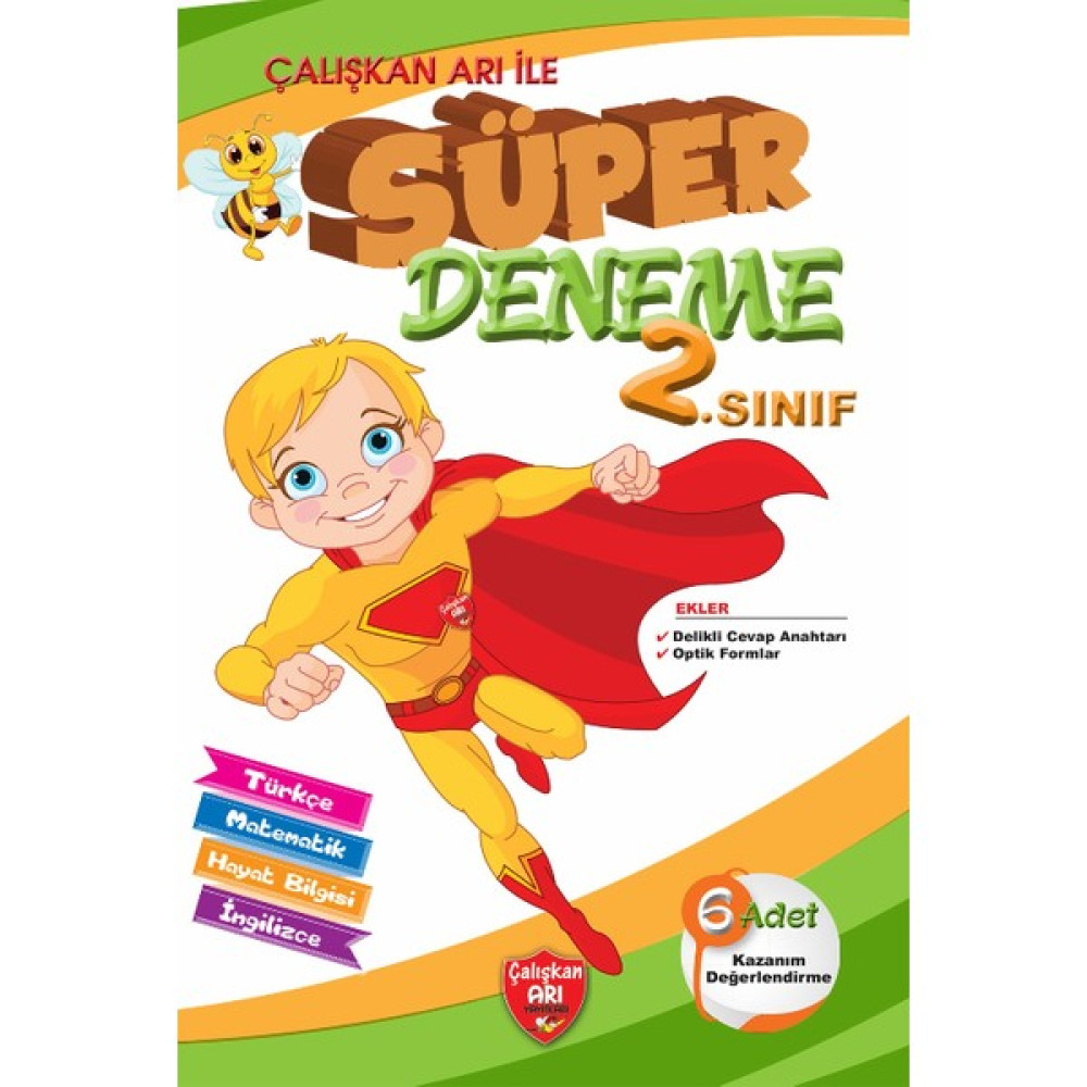 Çalışkan Arı Yayınları Süper Deneme 2. Sınıf Kaynak Kitapları Fiyatı