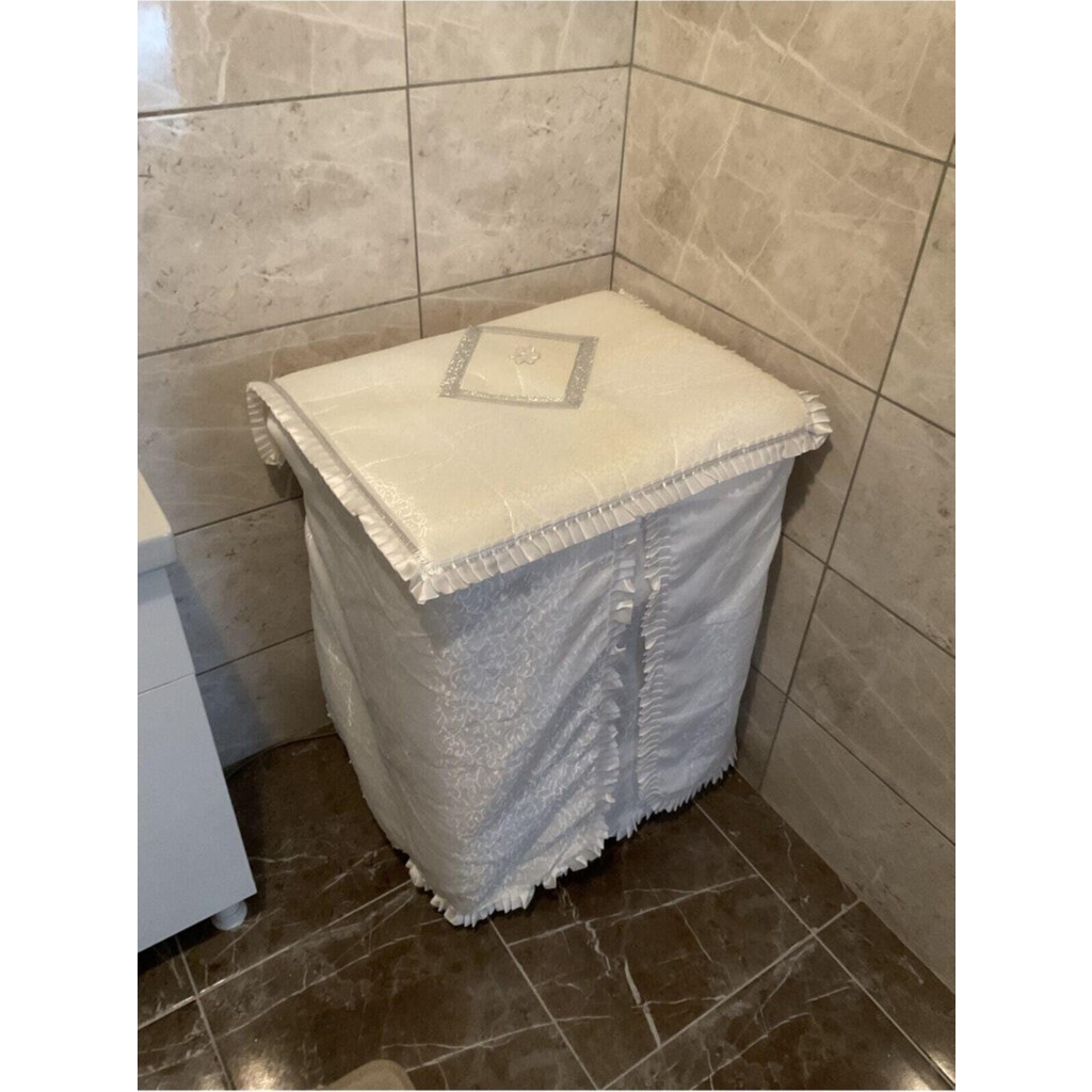 Çalışkan Çeyiz Evi 100% Polyester Çamaşır Makinesi Örtüsü Şık Tasarım ve Su İtici Özellikli Çamaşır Makineleri Fiyatı