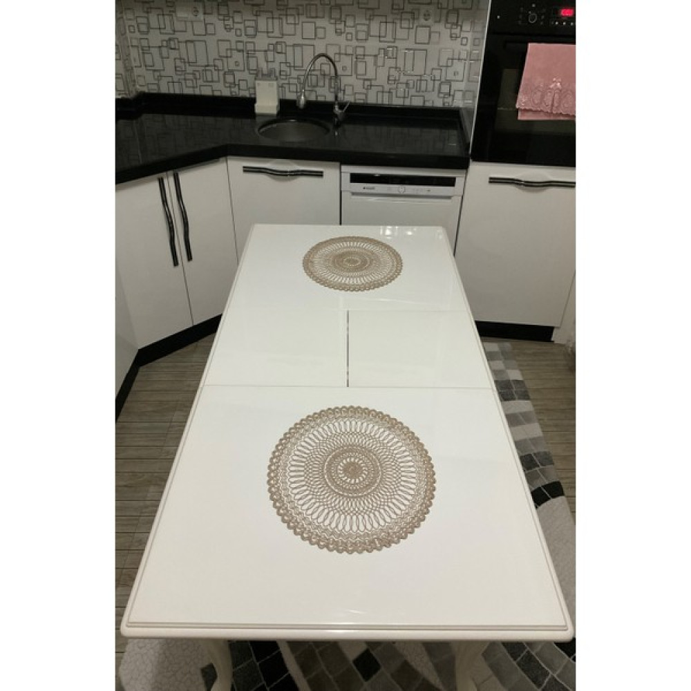 Çalışkan Çeyiz Evi 2'li Supla 2'li Amerikan Servis 2 Parça Supla - Cappucino - 37 x 37 cm Amerikan Servis Fiyatı