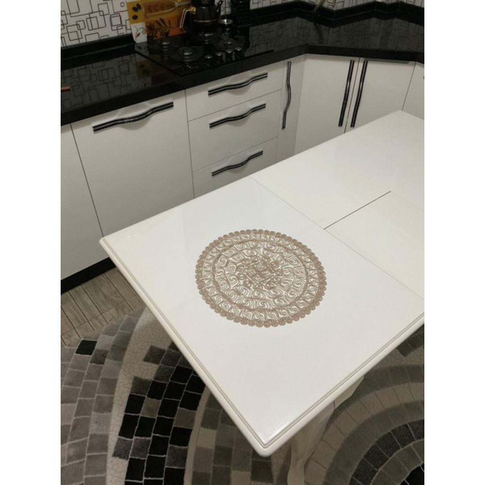 Çalışkan Çeyiz Evi Tek Supla Tek Amerikan Servis Spiral Supla - Cappucino - 37 x 37 cm Amerikan Servis Fiyatı