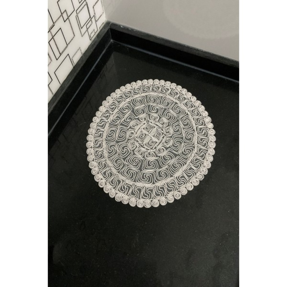 Çalışkan Çeyiz Evi Tek Supla Tek Amerikan Servis Spiral Supla - Krem - 37 x 37 cm Amerikan Servis Fiyatı