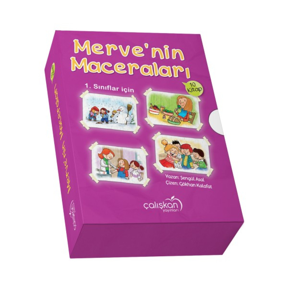 Çalışkan Yayınları 1. Sınıf Merve`nin Maceraları 10 Kitap Çalışkan Yayınları Çocuk Öykü Fiyatı