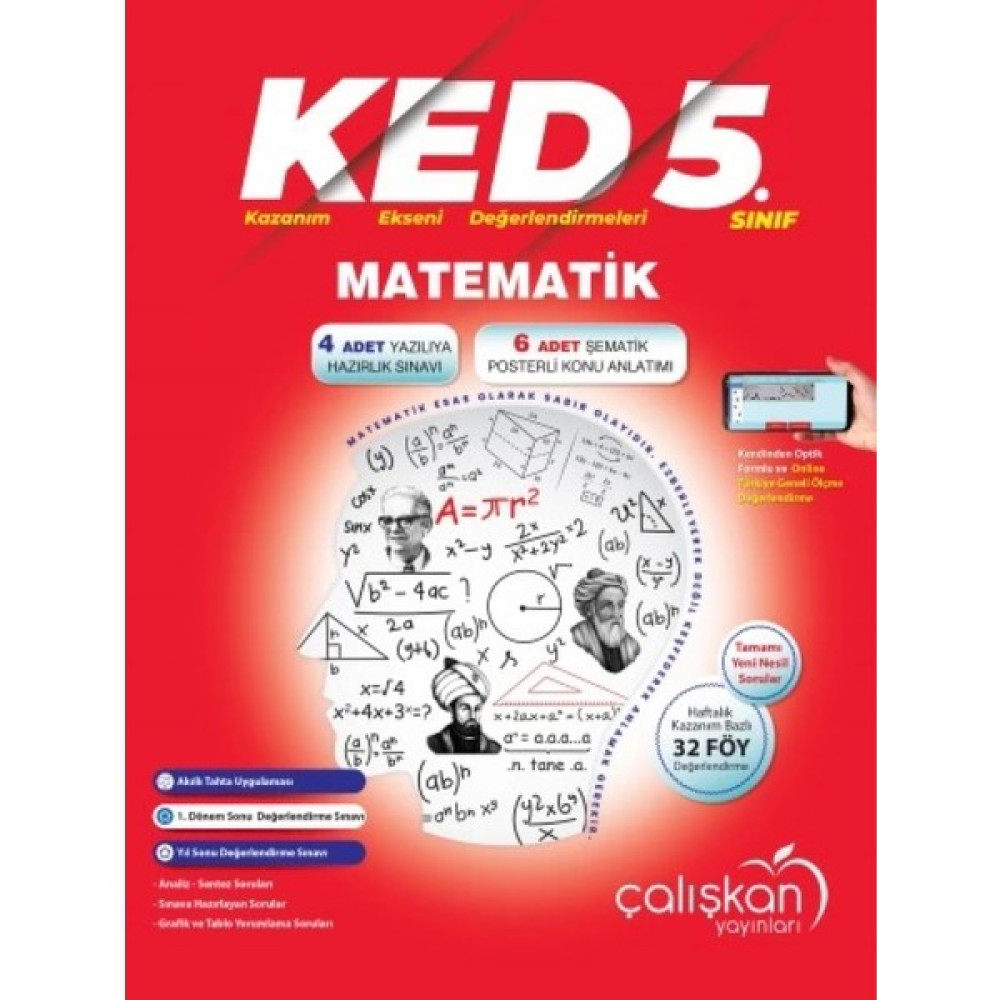Çalışkan Yayınları 5. Sınıf Matematik (KED) Kazanım Ekseni Değerlendirmeleri Matematik Fiyatı