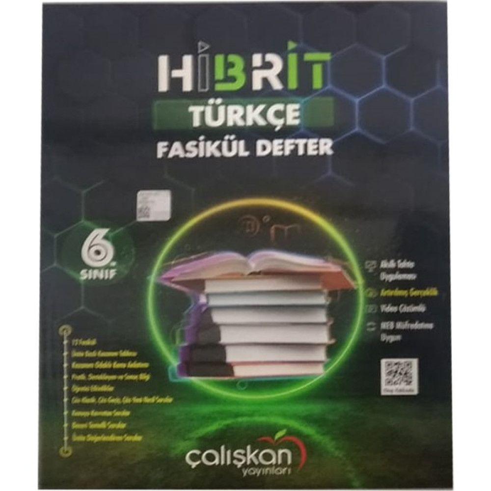 Çalışkan Yayınları 6. Sınıf Hibrit Türkçe Fasikül Defter Kaynak Kitapları Fiyatı