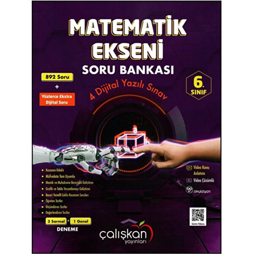Çalışkan Yayınları 6. Sınıf Matematik Ekseni Soru Bankası Matematik Fiyatı